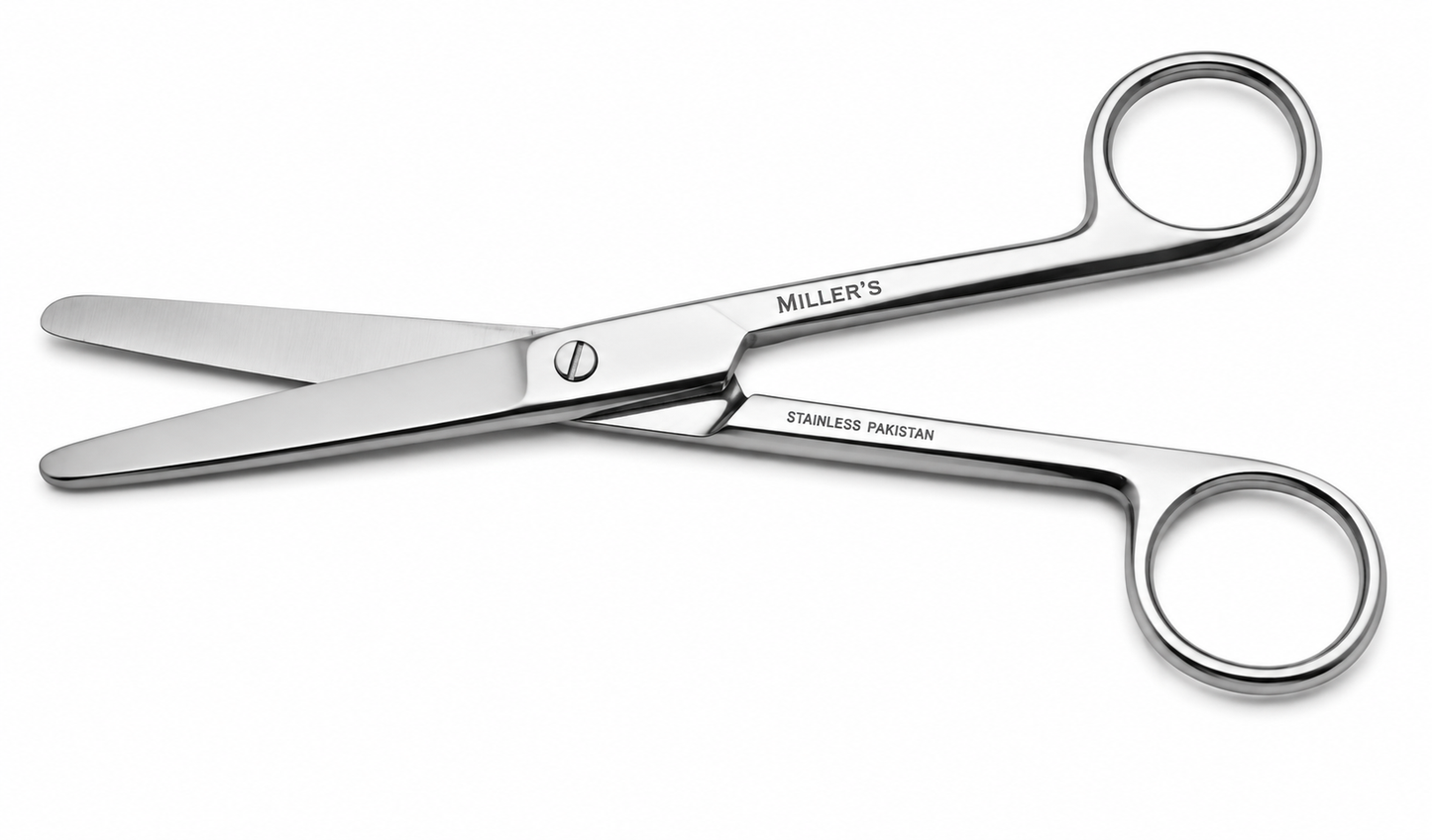 Millers helstålsakser 16 cm. Rett