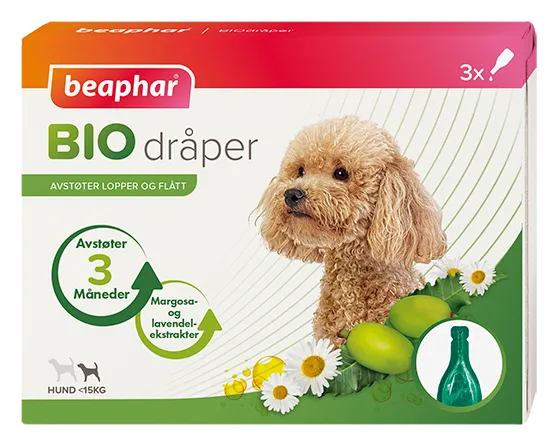 Bio Spot On Hund <15 kg med 3 pipetter