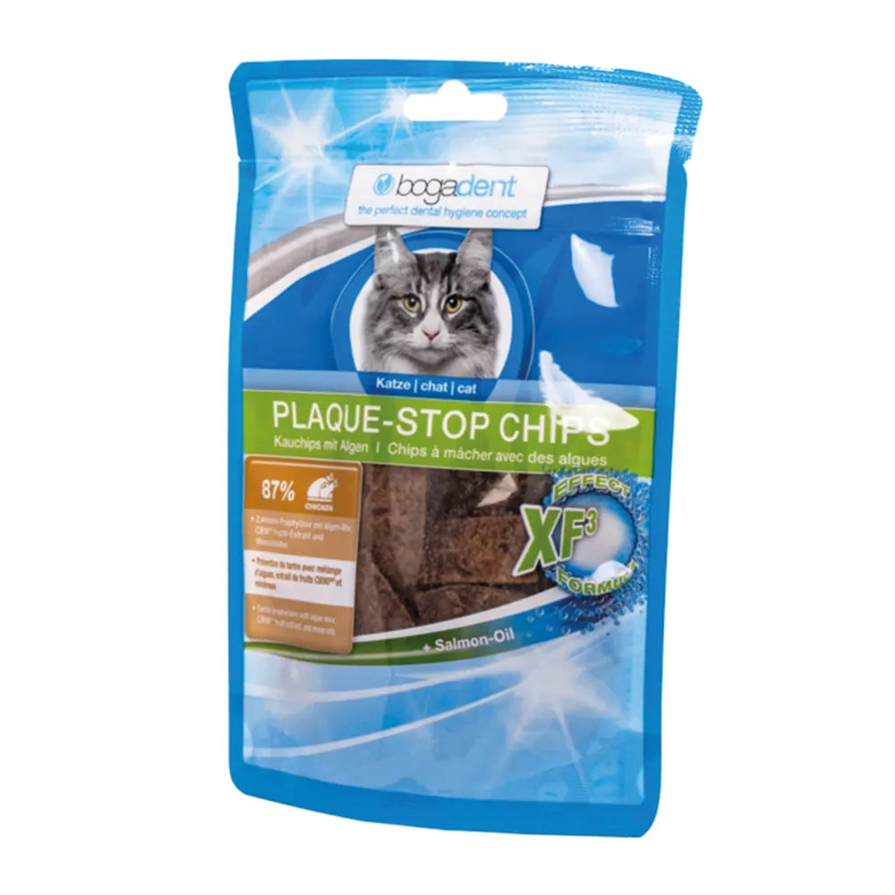 Bogadent Plaque-Stop chips kylling katt 50 g
