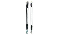 Kobbelforlenger i webb m.refleks 18mm sort 40cm