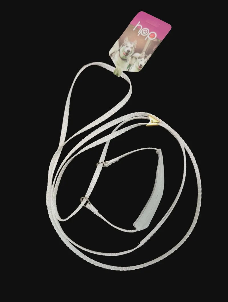Utstillingskobbel i nylon flat m.lærfront - 6mm/120cm