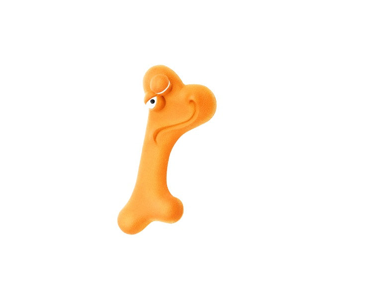 Gummileke med ansikt Orange