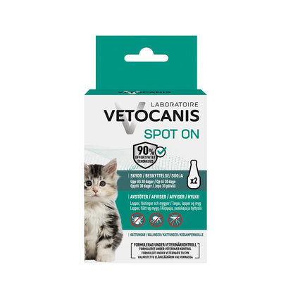 Vetocanis Anti-parasit Spot-on Kattunge 2 x 0,6 ml