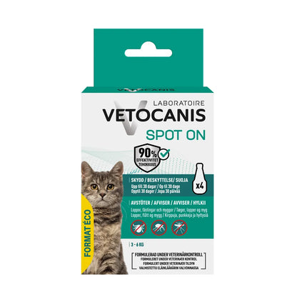 Vetocanis Anti-parasit Spot-on Katt Economy 4 x 1,2 ml