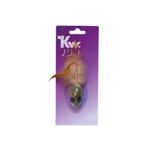 KW Fun Mus m/fjær og catnip 6CM
