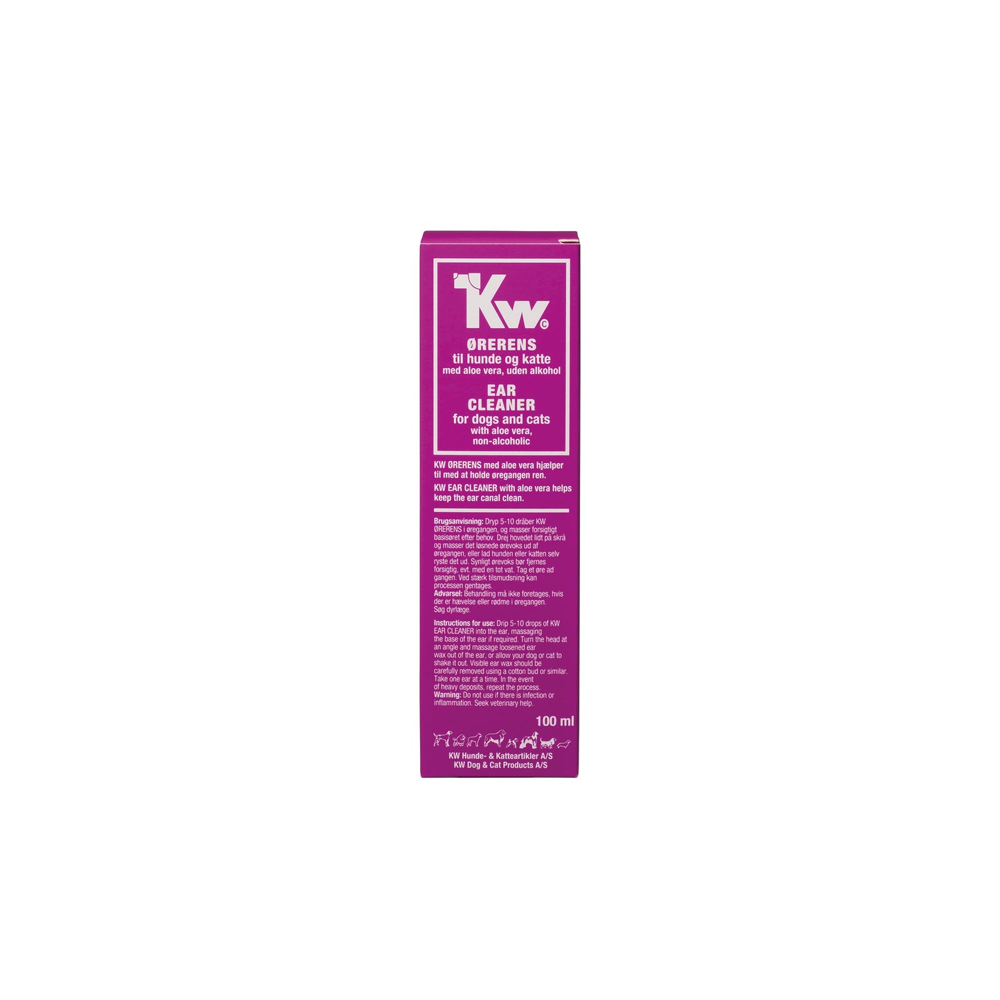 Kw Ørerens Til Hund & Katt m/aloe vera 100ml