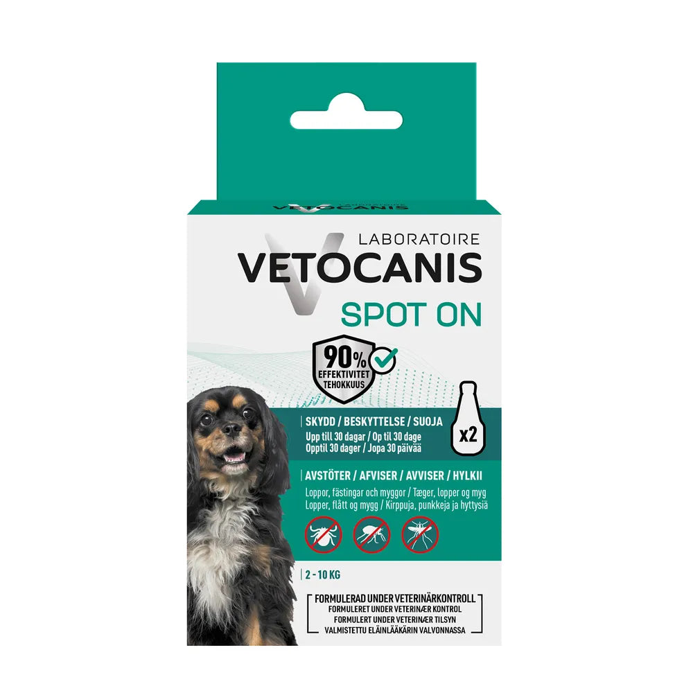 Vetocanis Anti-parasit Spot-on Hund Small 2 x 2 ml