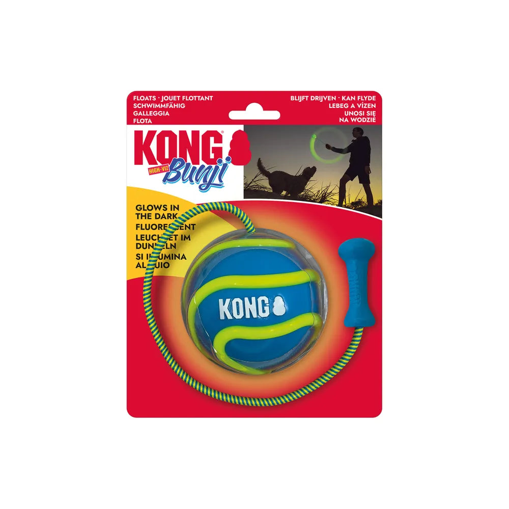KONG Bunji High-Viz Ball – assorterte farger