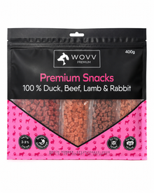 Wovv Godbiter Mix And/Okse/Lam og Kanin 400g Små biter