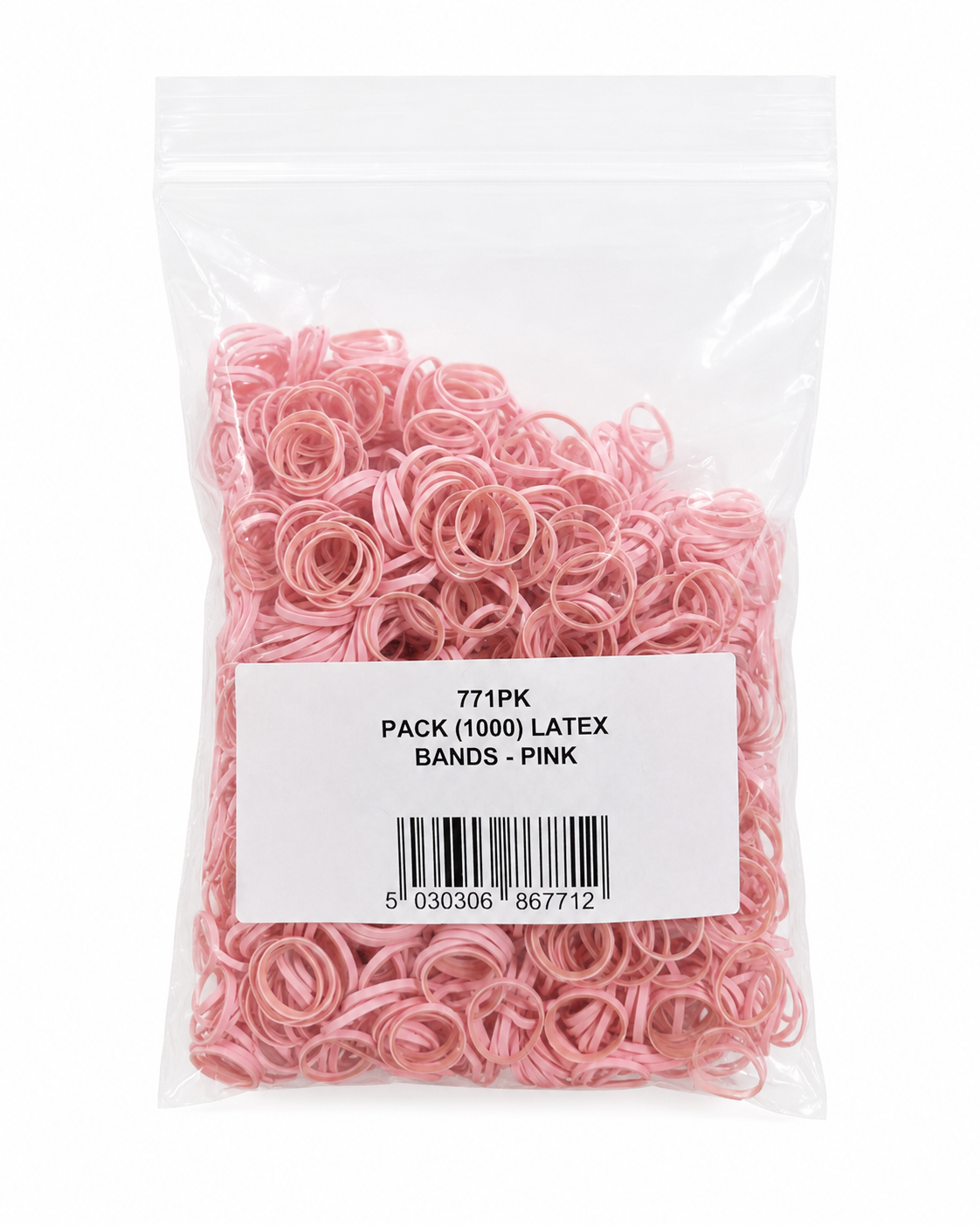 Strikk Latex Rosa 1000stk