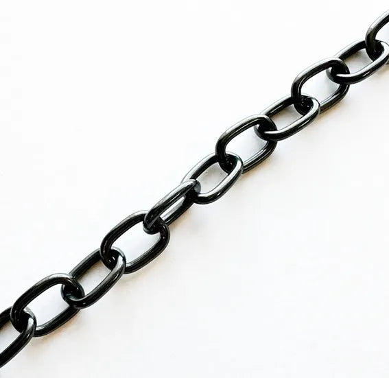 Sprenger Strupekjetting Medium Langlenket 4mm Sort